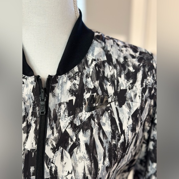 NIKE REVERSIBLE Kurtka Bonded Woven Bomber zip front jacket - Picture 3 of 8